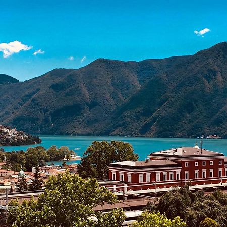 Lakeview Panorama Penthouse With Washer & Dryer Lugano Bagian luar foto