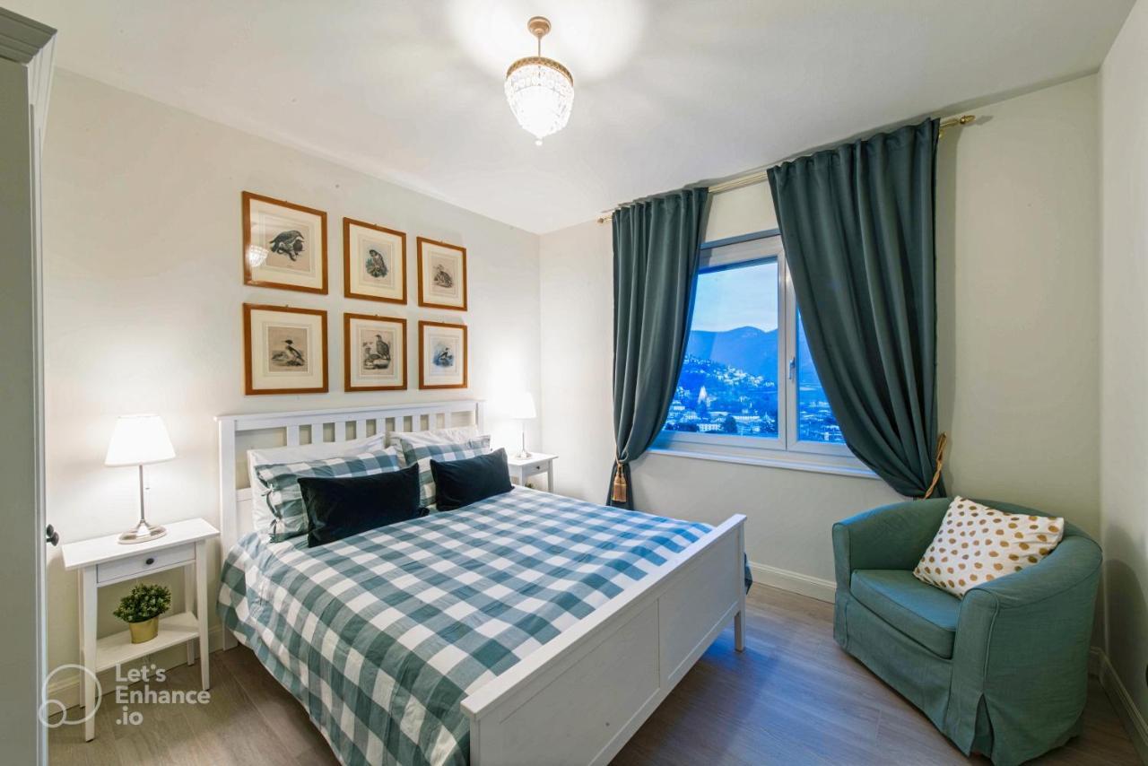 Lakeview Panorama Penthouse With Washer & Dryer Lugano Bagian luar foto